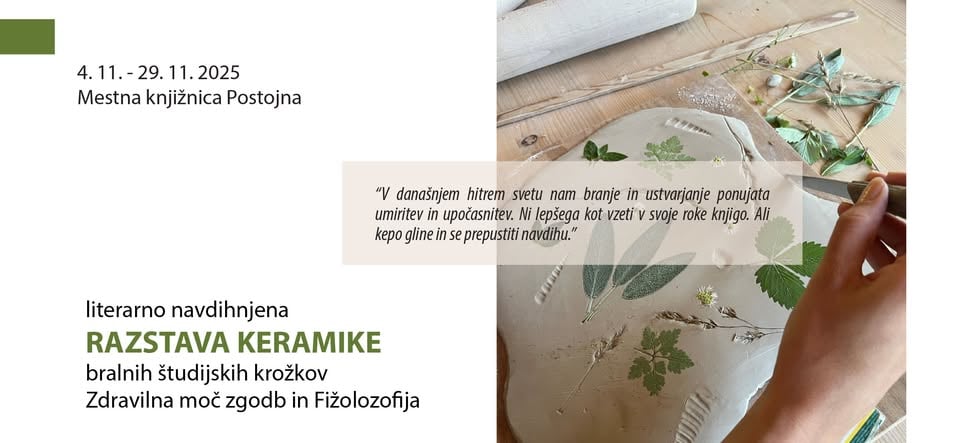 Literarno navdihnjena razstava keramike