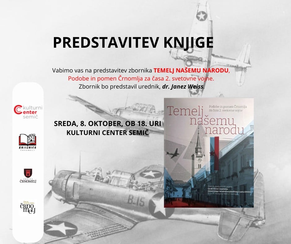 Predstavitev knjige: Temelj našemu narodu - ob 80 obletnici druge svetovne vojne