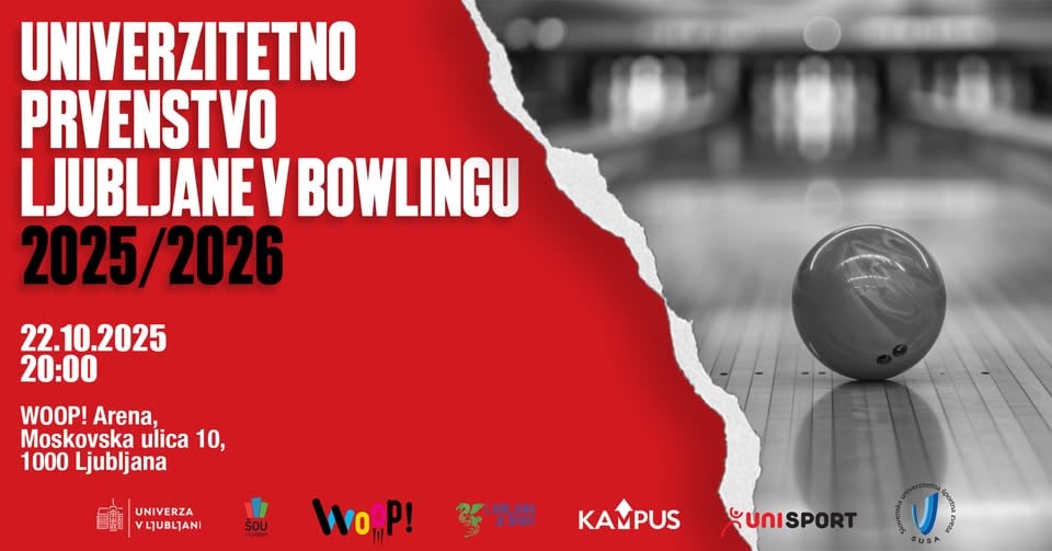 Univerzitetno prvenstvo Ljubljane v bowlingu 2025/2026