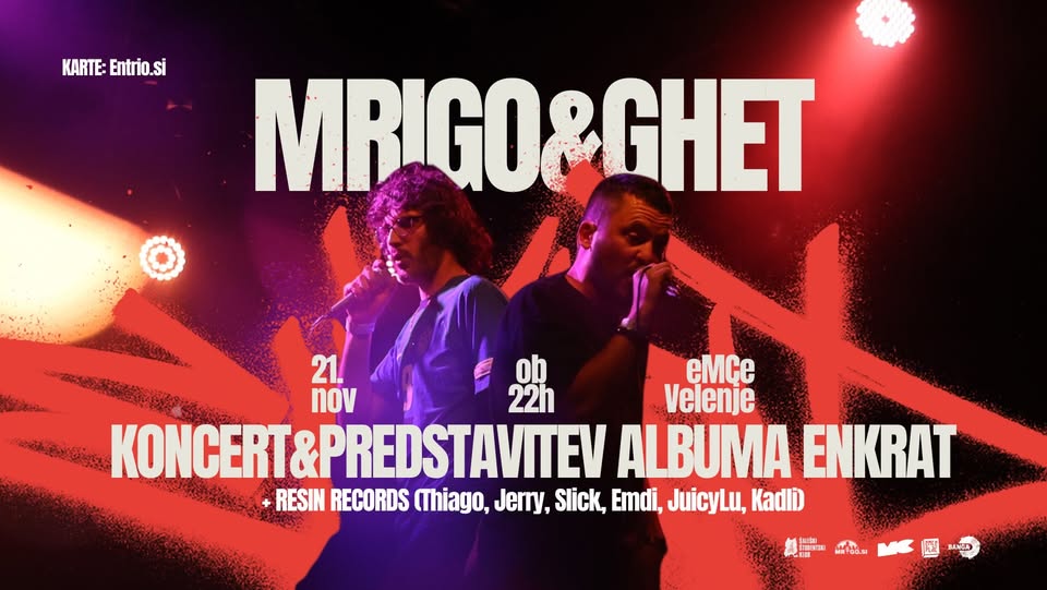 MRIGO & GHET KONCERT&Predstavitev albuma ENKRAT+Resin Records(Thiago,Jerry,Slick,Emdi,JuicyLu,Kadli)