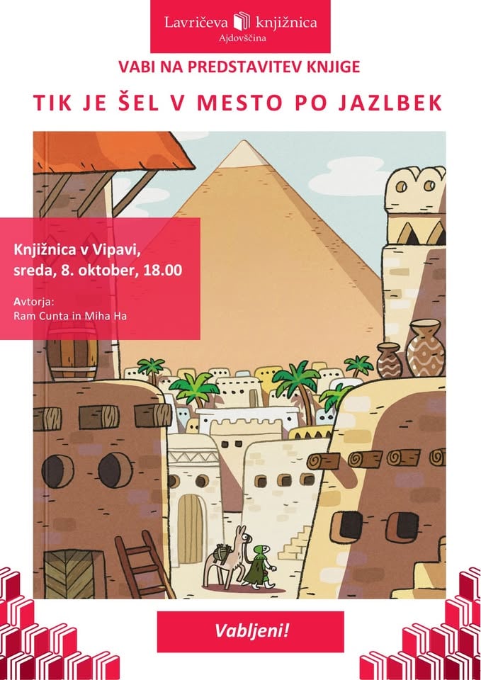 Ram Cunta in Miha Ha: Predstavitev knjige Tik je šel v mesto po jazlbek