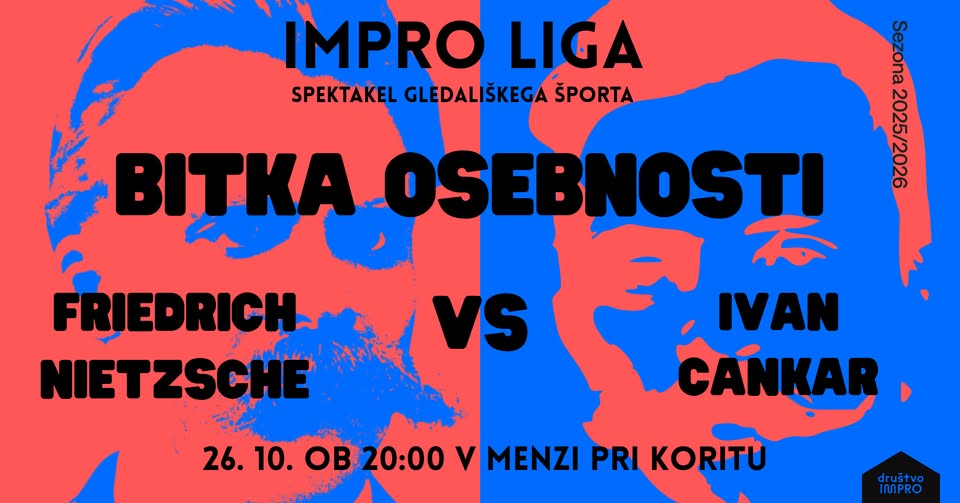 Impro liga: Bitka osebnosti - Nietzsche vs Cankar