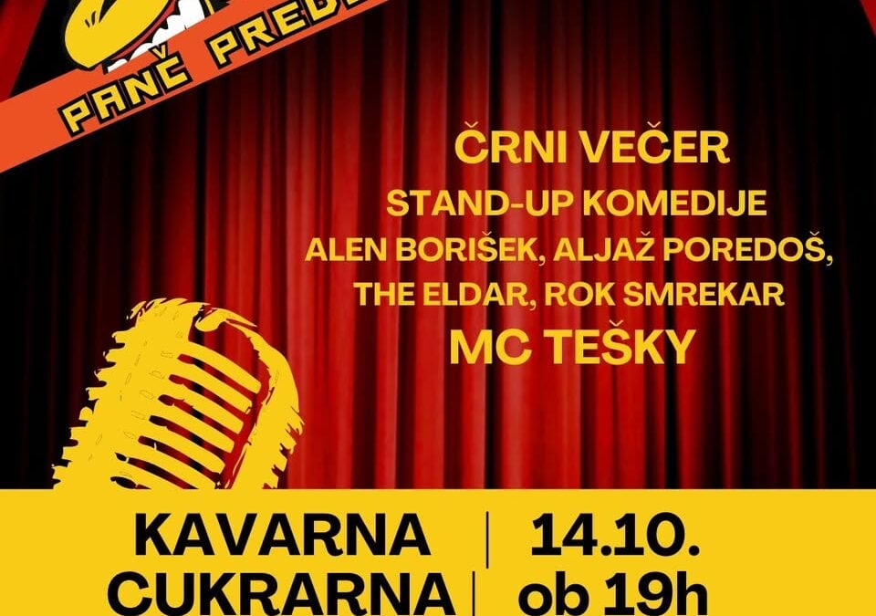 Rafinerija smeha na črno; ker vam črno najbolj paše: Alen Borišek, Poredoš, Eldar, Smrekar, Tešky
