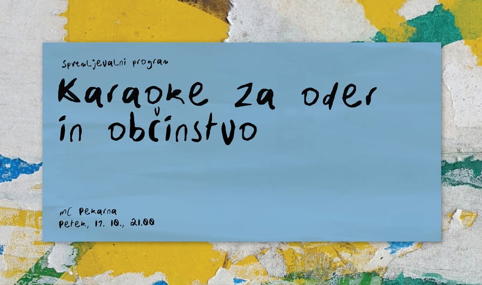 Karaoke za oder in občinstvo