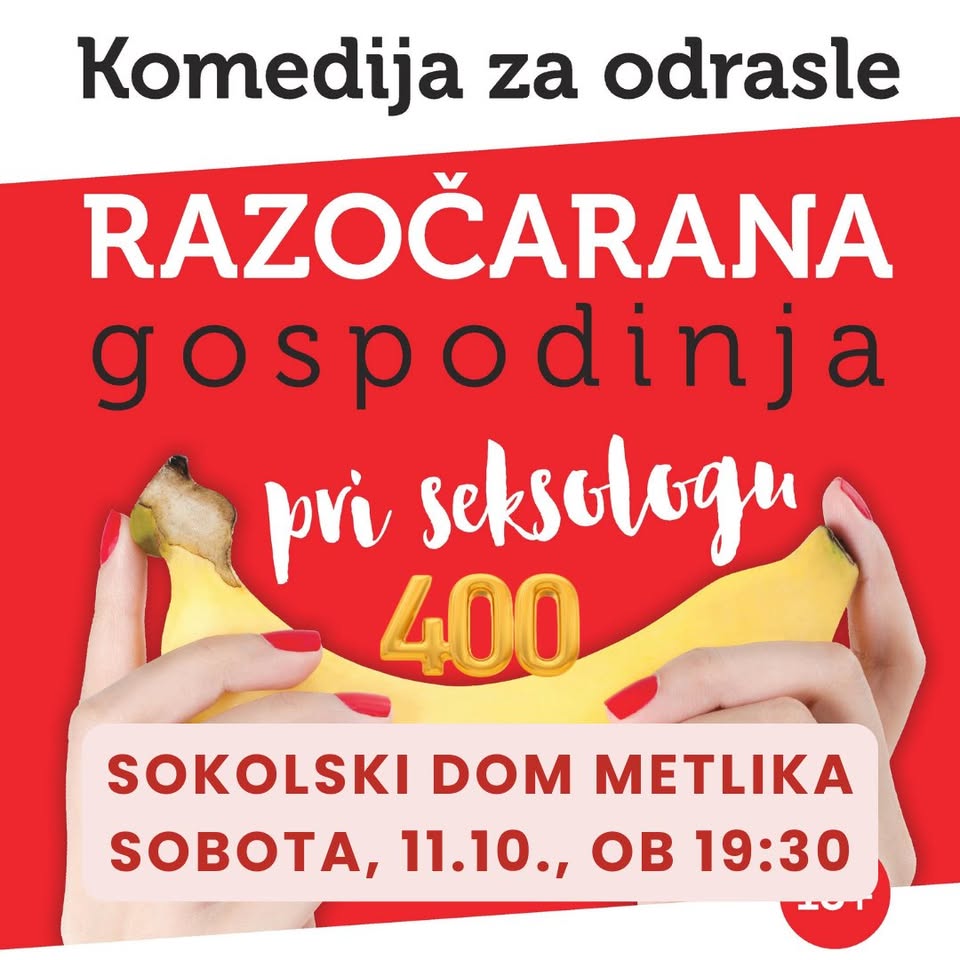 Poslovilna turneja: Razočarana gospodinja pri seksologu - komedija (18+)