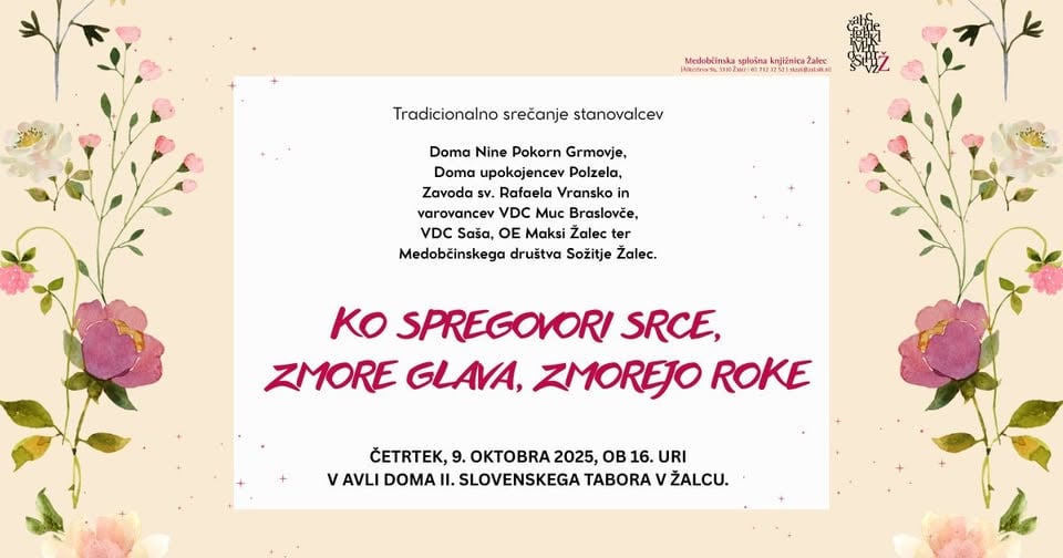 Ko spregovori srce, zmore glava, zmorejo roke