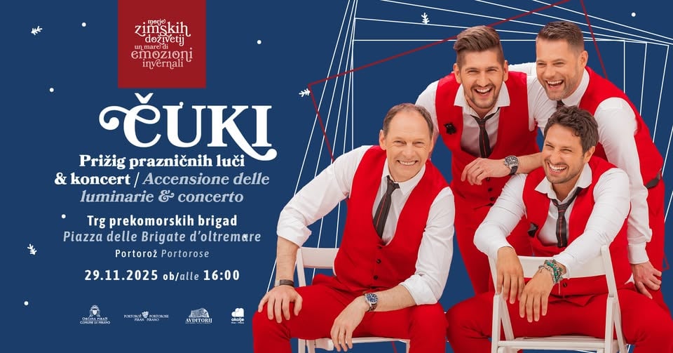 Prižig lučk s Čuki v Portorožu｜Accensione delle luminarie natalizie a Portorose