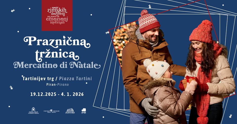 Praznična tržnica na Tartinijevem trgu｜Mercatino di natale in Piazza Tartini