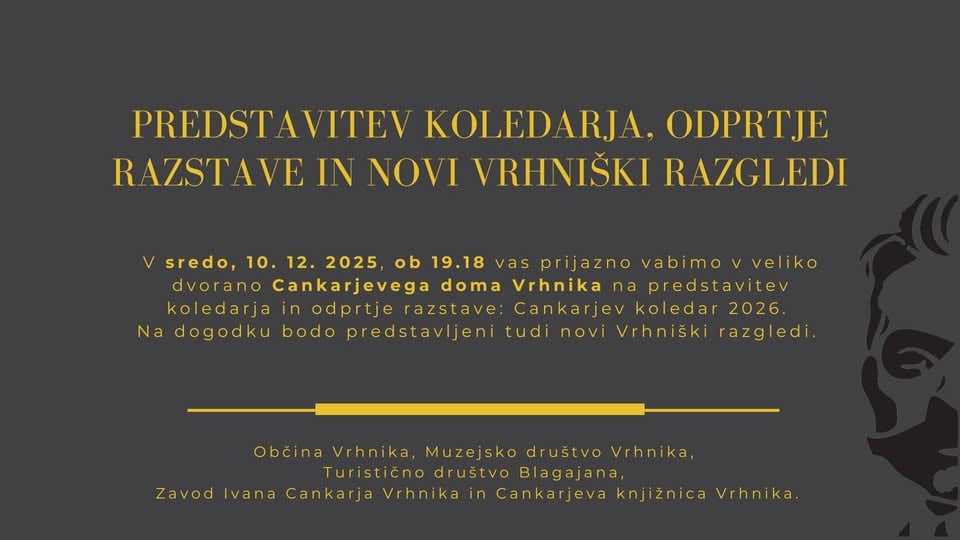 Predstavitev koledarja, odprtje razstave in novi Vrhniški razgledi