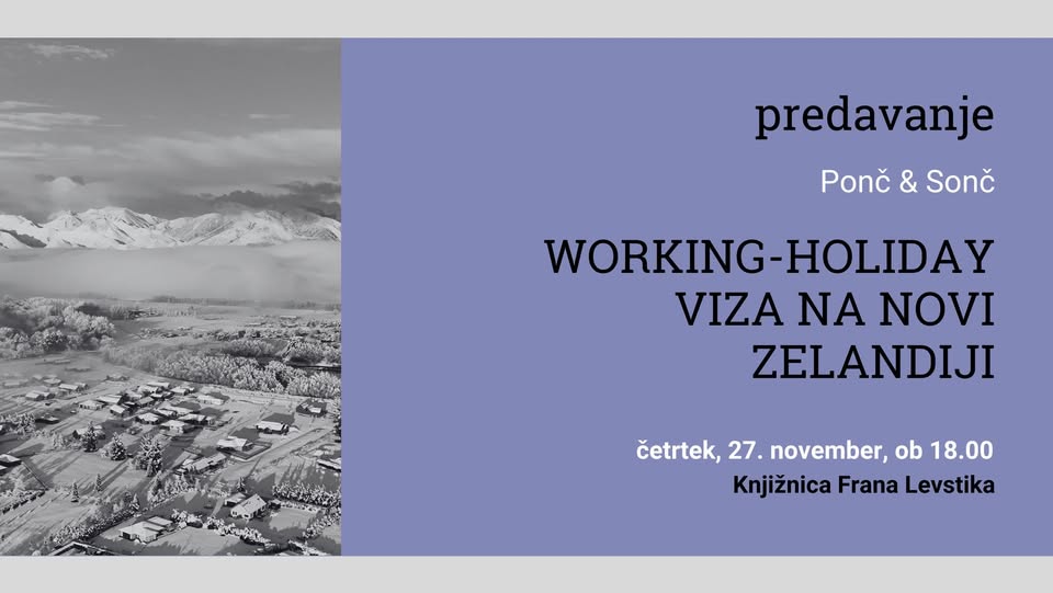 Ponč & Sonč: Working-Holiday viza na Novi Zelandiji / potopisno predavanje