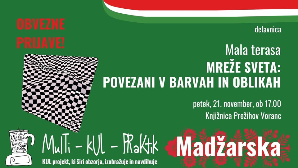 Mala terasa: Mreže sveta – povezani v barvah in oblikah / delavnica