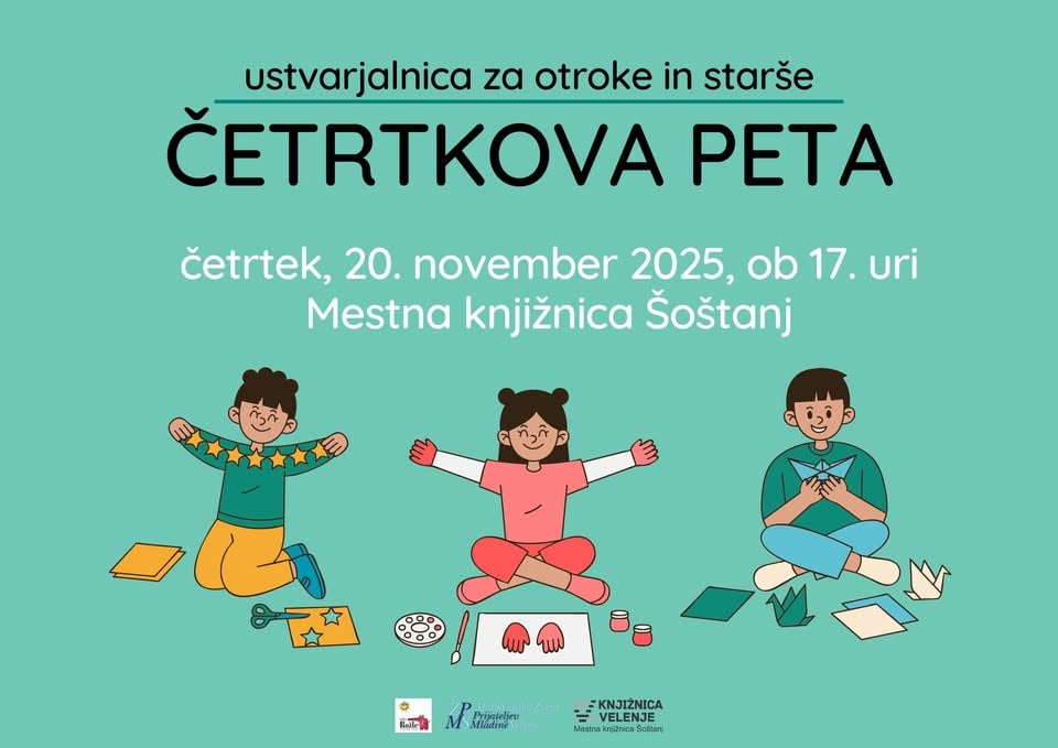 Četrtkova peta v Mestni knjižnici Šoštanj