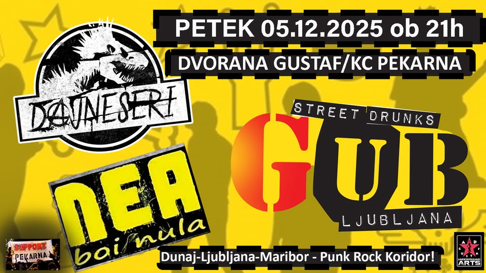 Gužva u Bajt (Lj), Dajneseri (Dunaj), NEA (Mb) - Punk Rock Koridor!