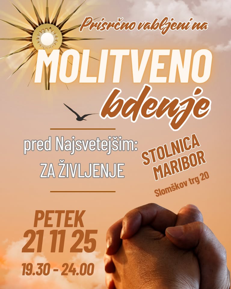 MOLITVENO BDENJE ZA ŽIVLJENJE - dan molitve in posta za pravo spoznanje pred referendumom