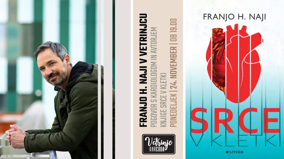 Franjo H. Naji v Vetrinjcu | Pogovor in predstavitev knjige Srce v kletki