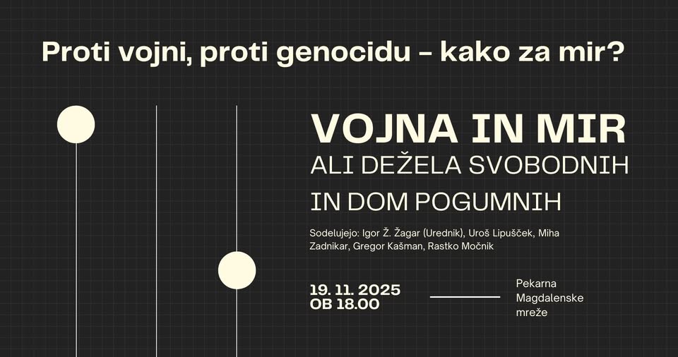 Proti vojni, proti genocidu – kako za mir?