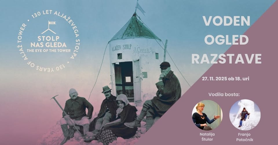 Voden ogled razstave Stolp nas gleda z Natalijo Štular in s Franjom Potočnikom