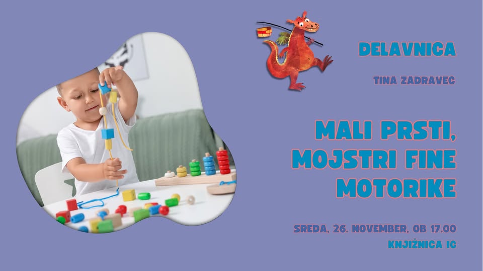 Mali prsti, finomotorični mojstri / delavnica za najmlajše