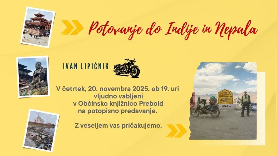 Potovanje do Indije in Nepala – s knjižnico po svetu skozi pogled Ivana Lipičnika