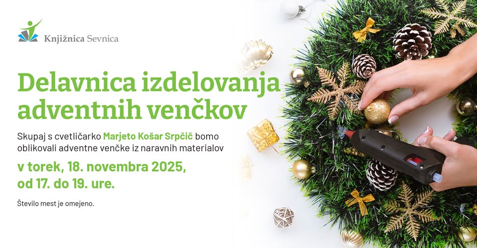 Delavnica izdelovanja adventnih venčkov