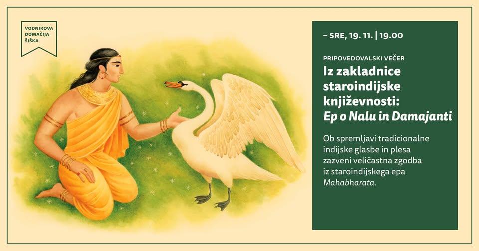 Pripovedovalski večer | Iz zakladnice staroindijske književnosti: Ep o Nalu in Damajanti