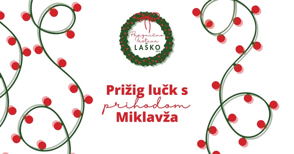 Prižig lučk s prihodom Miklavža