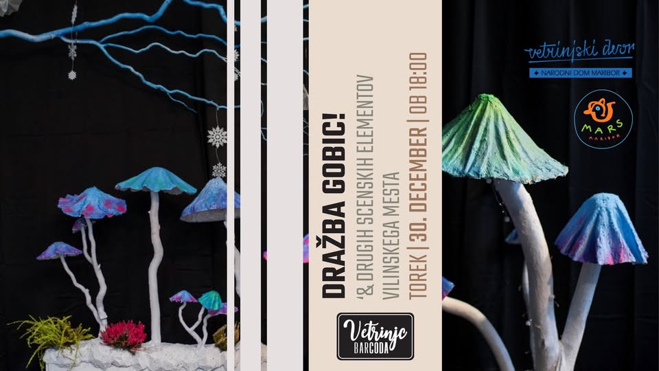 Dražba gobic in drugih scenskih elementov Vilinskega mesta