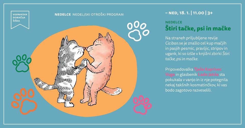 Nedelce: Štiri tačke, psi in mačke