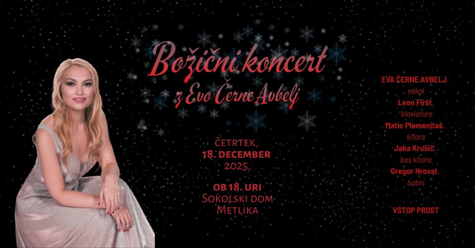 Božični koncert z Evo Černe Avbelj
