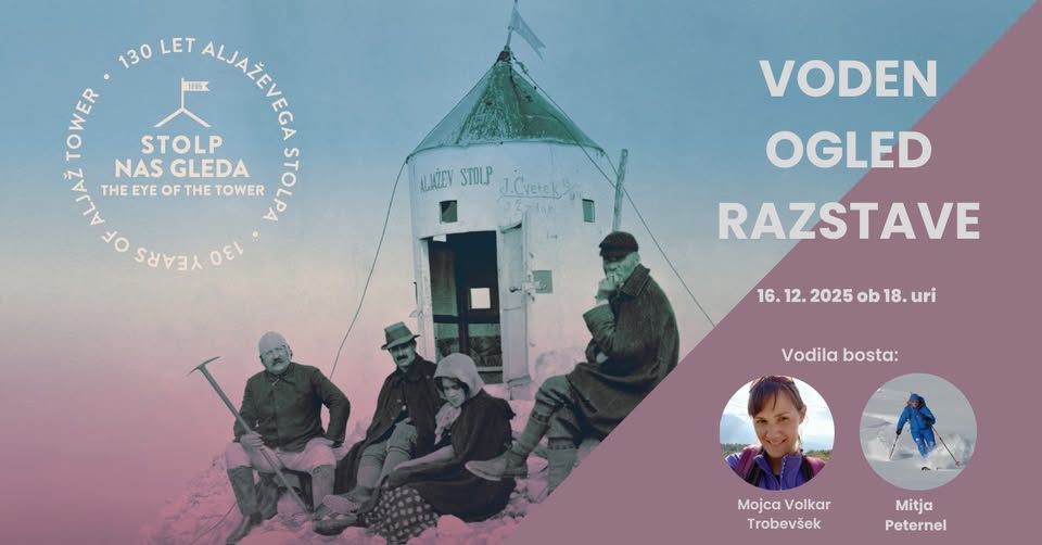Voden ogled razstave Stolp nas gleda z Mojco Volkar Trobevšek in Mitjem Peternelom