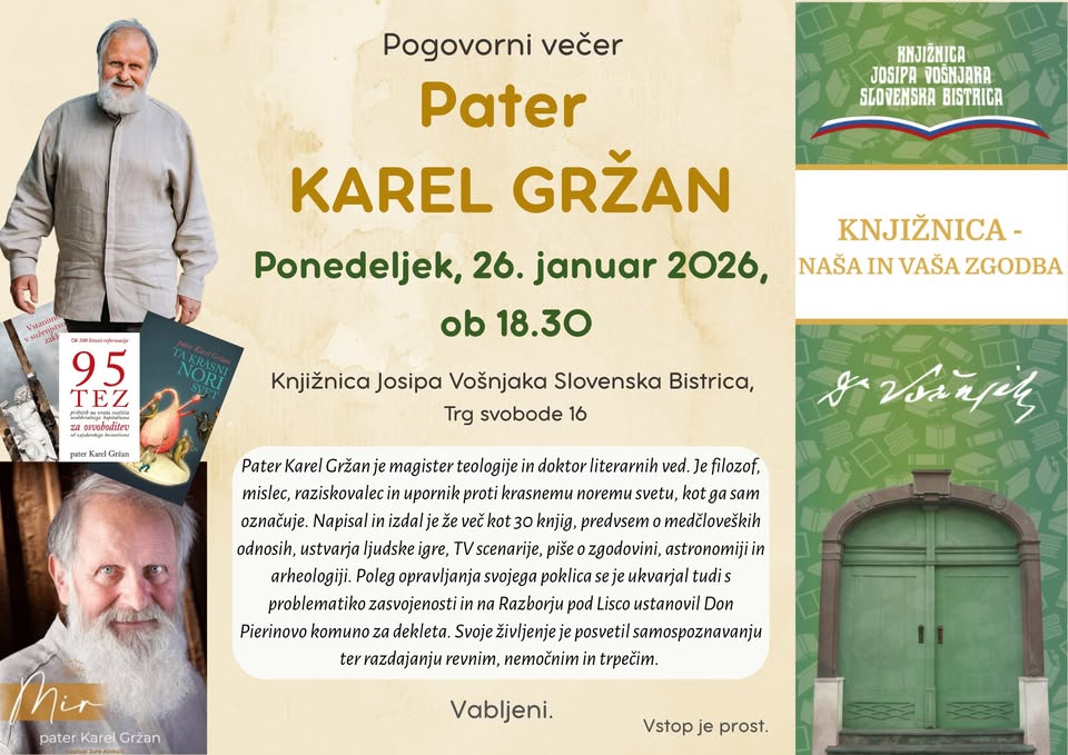 Pogovorni večer s patrom KARLOM GRŽANOM