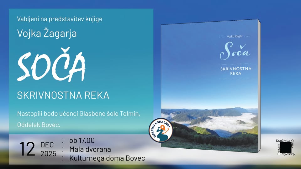 Predstavitev knjige Vojka Žagarja: Soča : skrivnostna reka