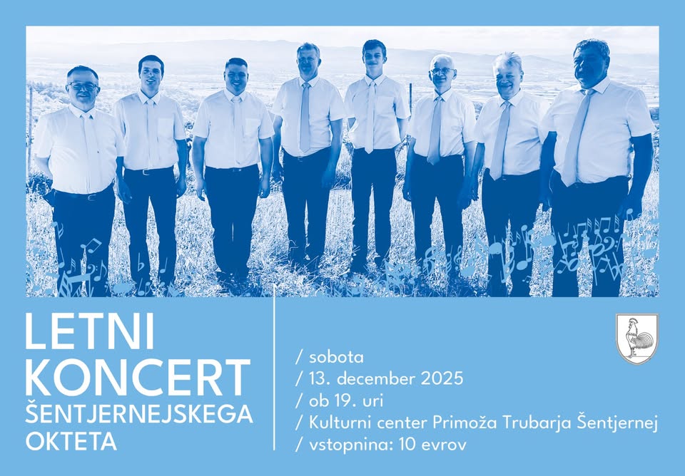 Letni koncert Šentjernejskega okteta