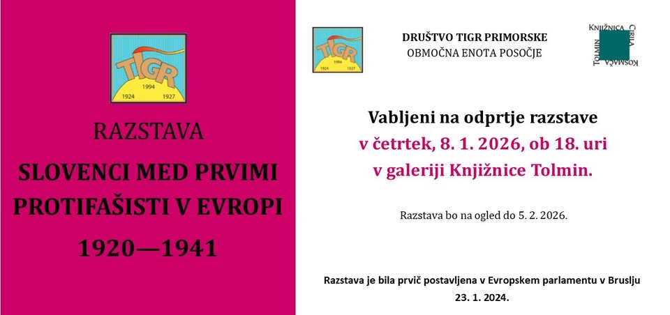 Slovenci med prvimi protifašisti v Evropi (odprtje razstave)