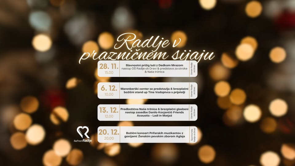 Radlje v prazničnem sijaju