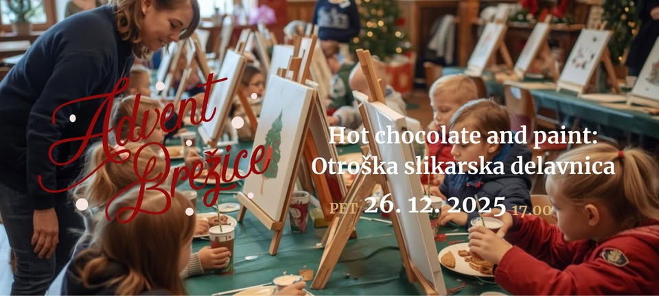 Advent Brežice 2025: Hot chocolate and paint (Otroška slikarska delavnica)