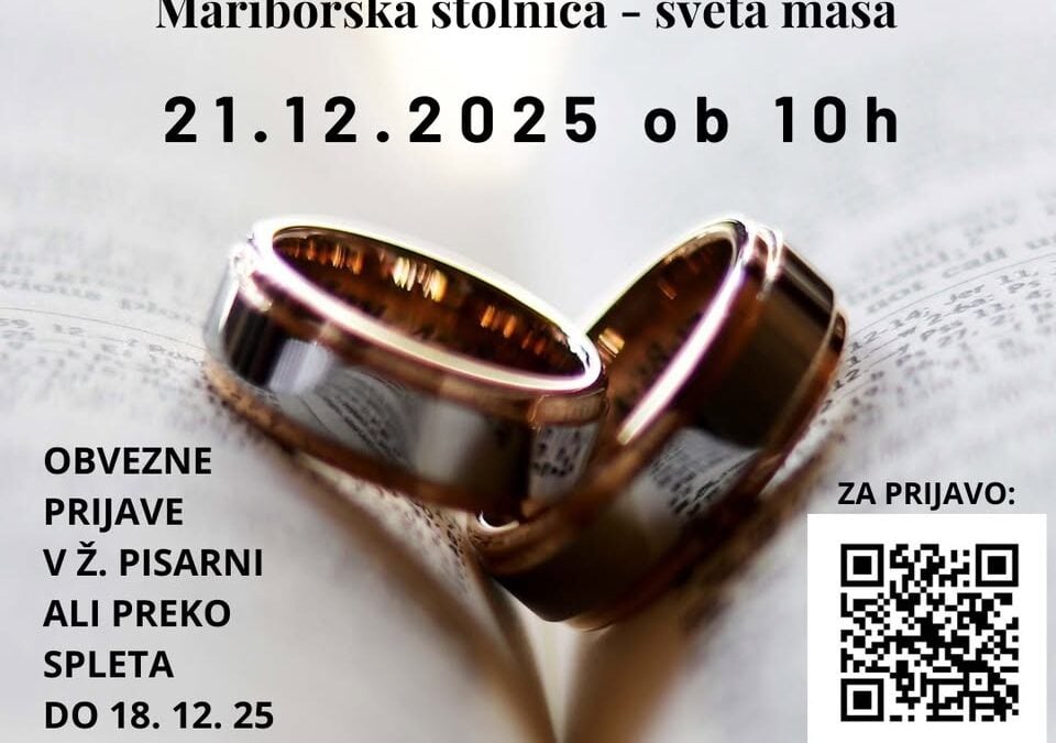 Srečanje zakonskih jubilantov