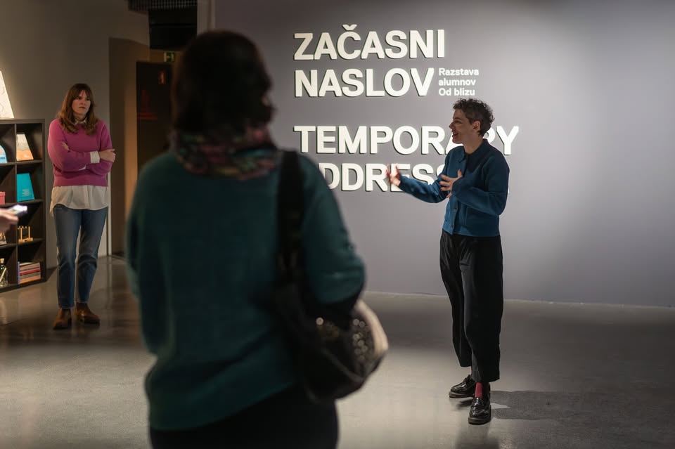 Guided tour of the Up Close Alumni Exhibition Temporary Address