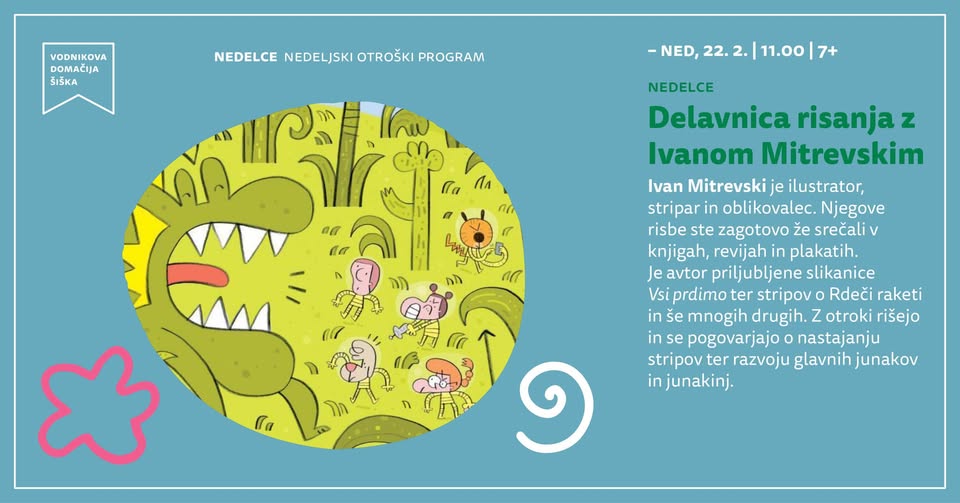 Nedelce: delavnica risanja z Ivanom Mitrevskim