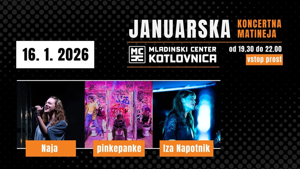 Januarska koncertna matineja: Naja, pinkepanke in Iza Napotnik