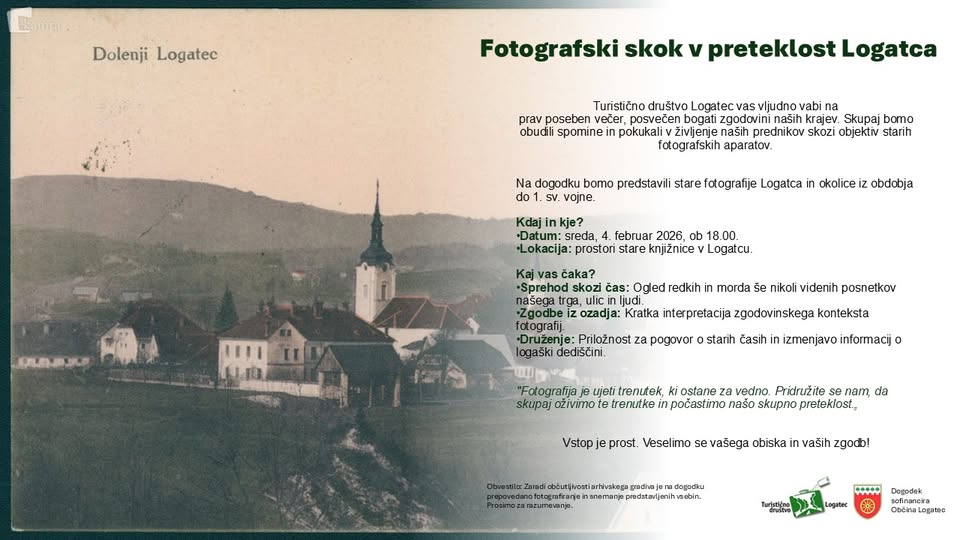 Fotografski skok v preteklost Logatca