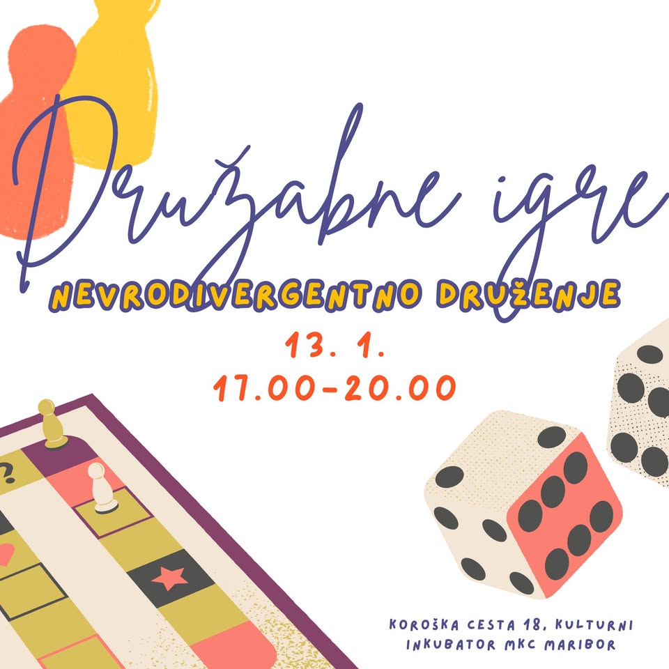 Nevrodivergentno druženje: družabne igre
