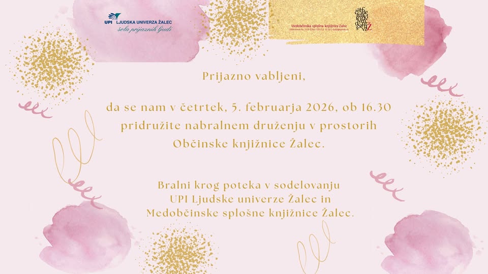 Študijsko-bralni klub v Občinski knjižnici Žalec