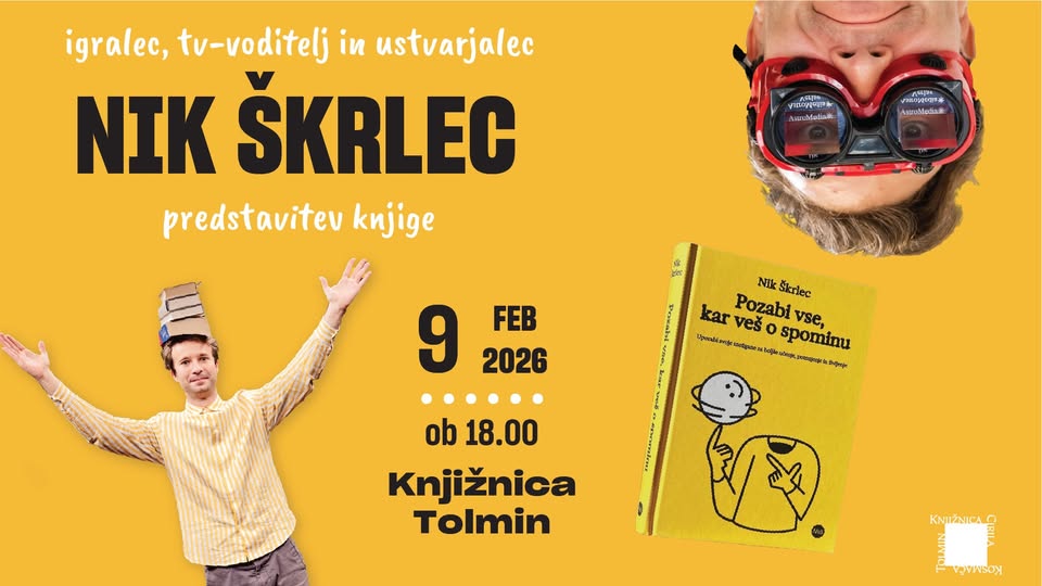 Nik Škrlec - predstavitev knjige Pozabi vse, kar veš o spominu