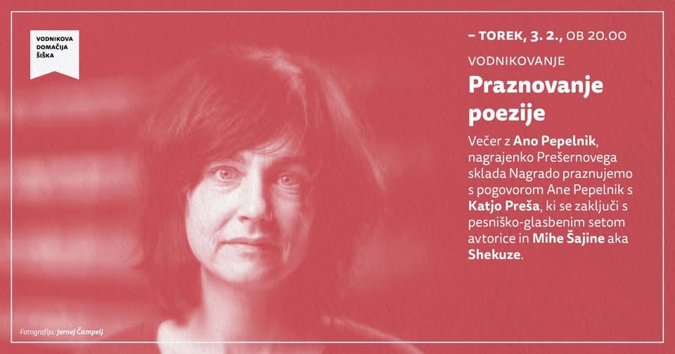 Praznovanje poezije | Večer z Ano Pepelnik, nagrajenko Prešernovega sklada