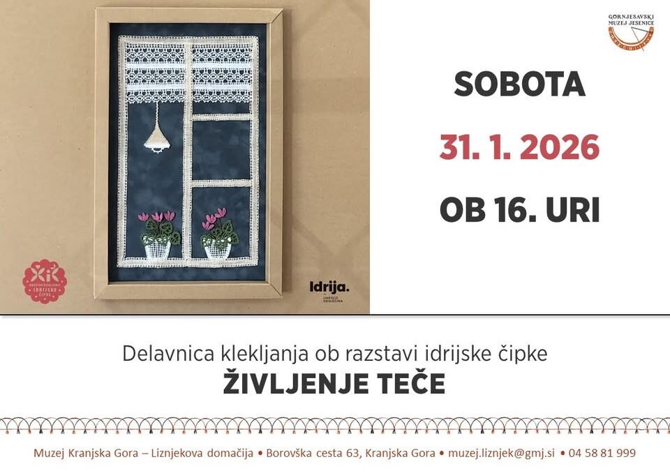 Življenje teče: prikaz klekljarskih tehnik