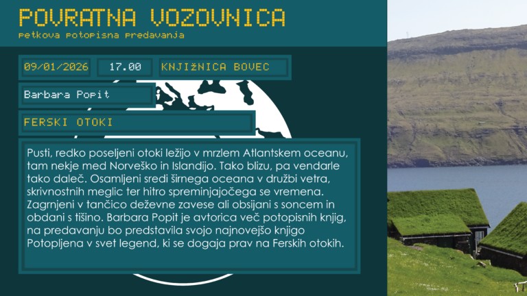 Povratna vozovnica v Knjižnici Bovec – Ferski otoki (Barbara Popit)