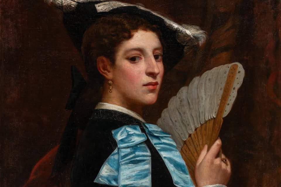 Risanje pred umetninami: portret