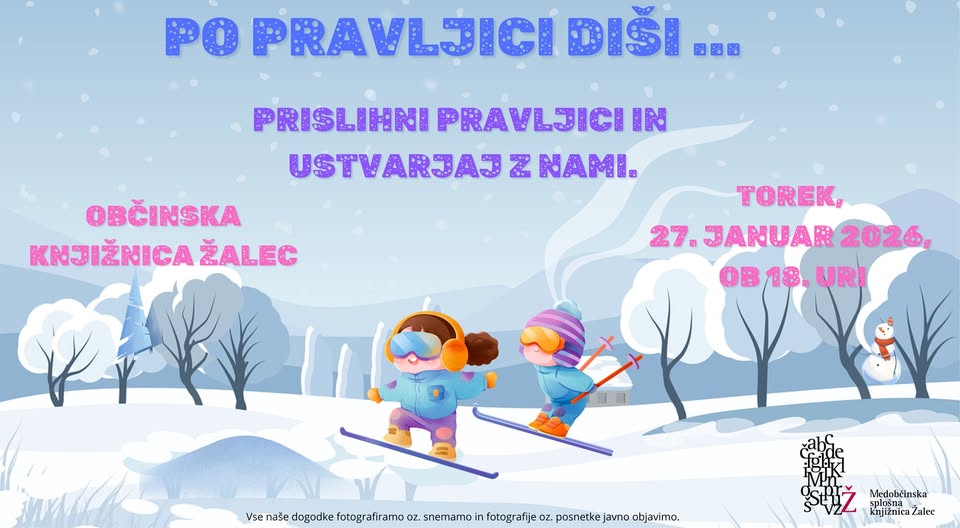 Po pravljici diši: pravljična ura z Ano v Občinski knjižnici Žalec