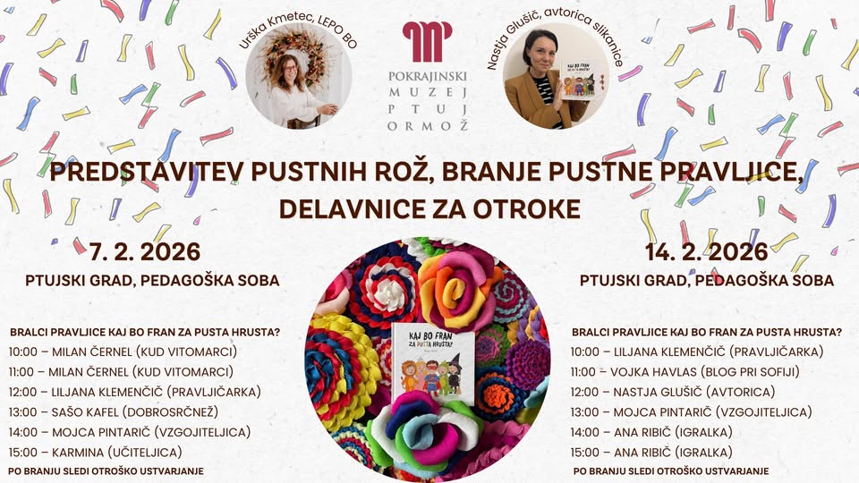 Kaj bomo za pusta hrusta? pustno dogajanje za družine